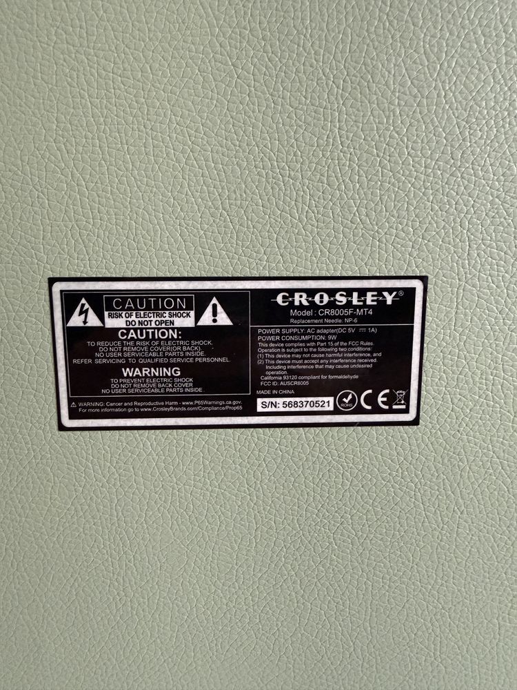 Вініловий програвач Crosley CR8005F-MT4