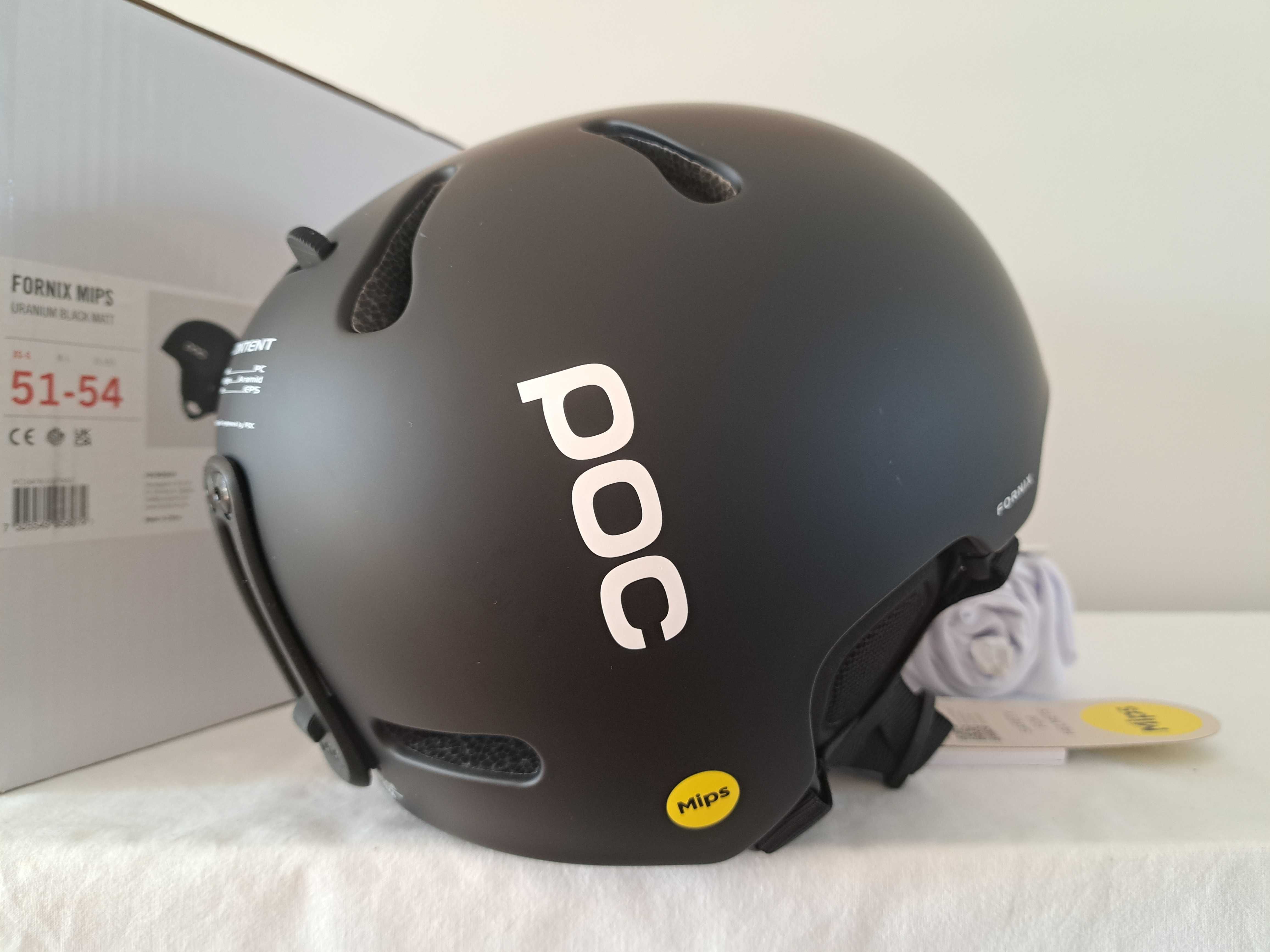 Kask narciarski POC Fornix Mips Uranium Black Matt XS/S 51-54cm