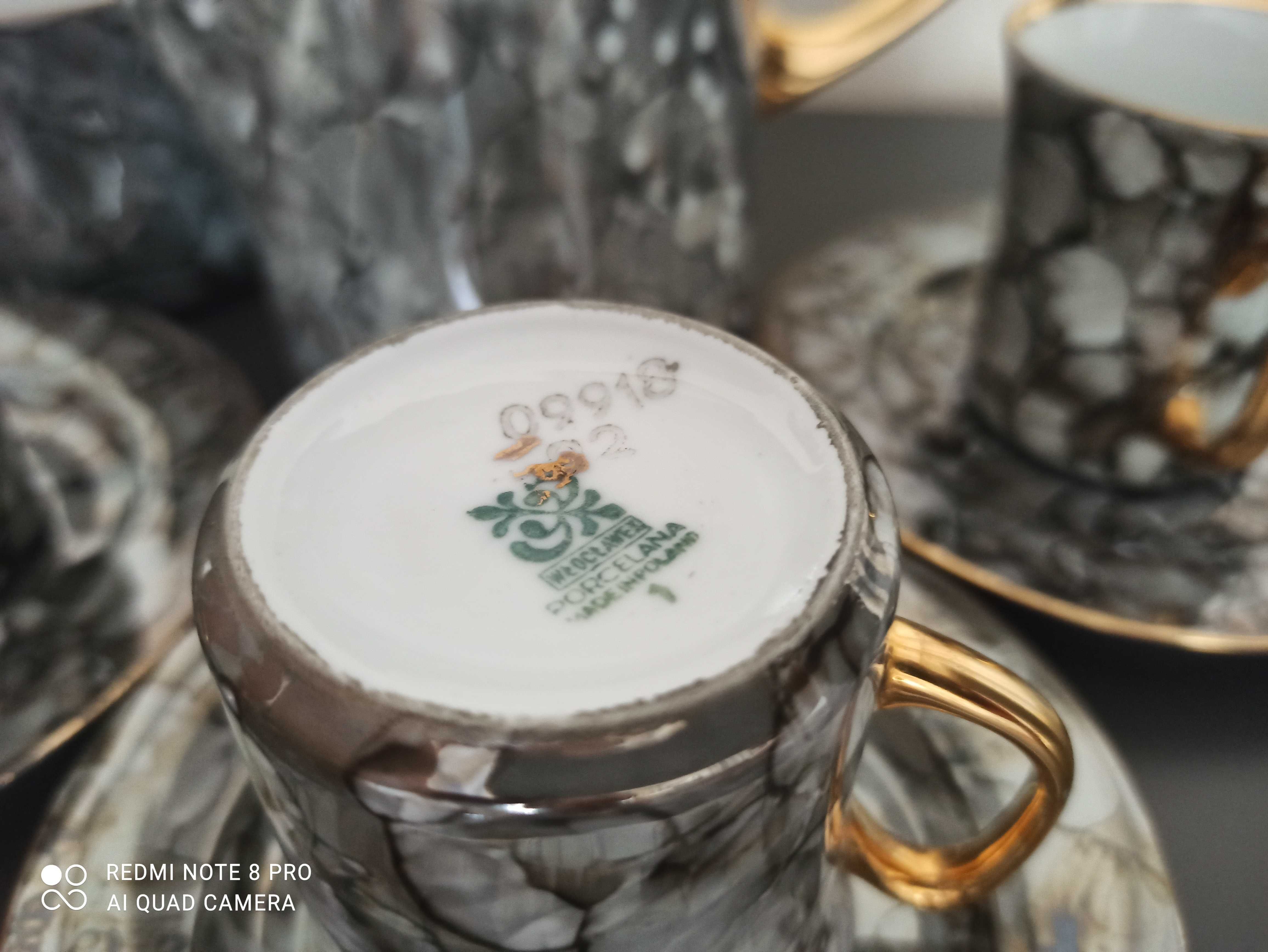 Serwis kawowy Aleksander, porcelana Włocławek