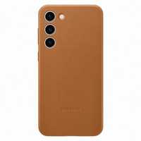 Oryginalne etui Samsung Leather Cover do Galaxy S23+ camel