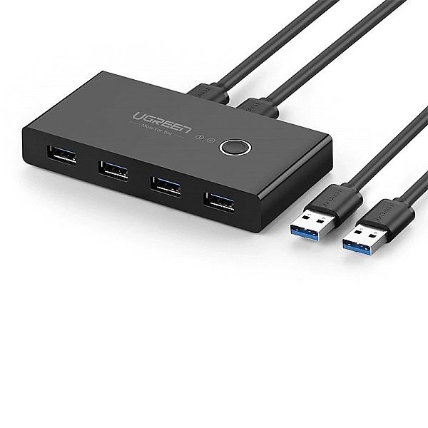 Ugreen switch box HUB przełącznik 4x USB 3.2 Gen 1 rozdzielacz USB na