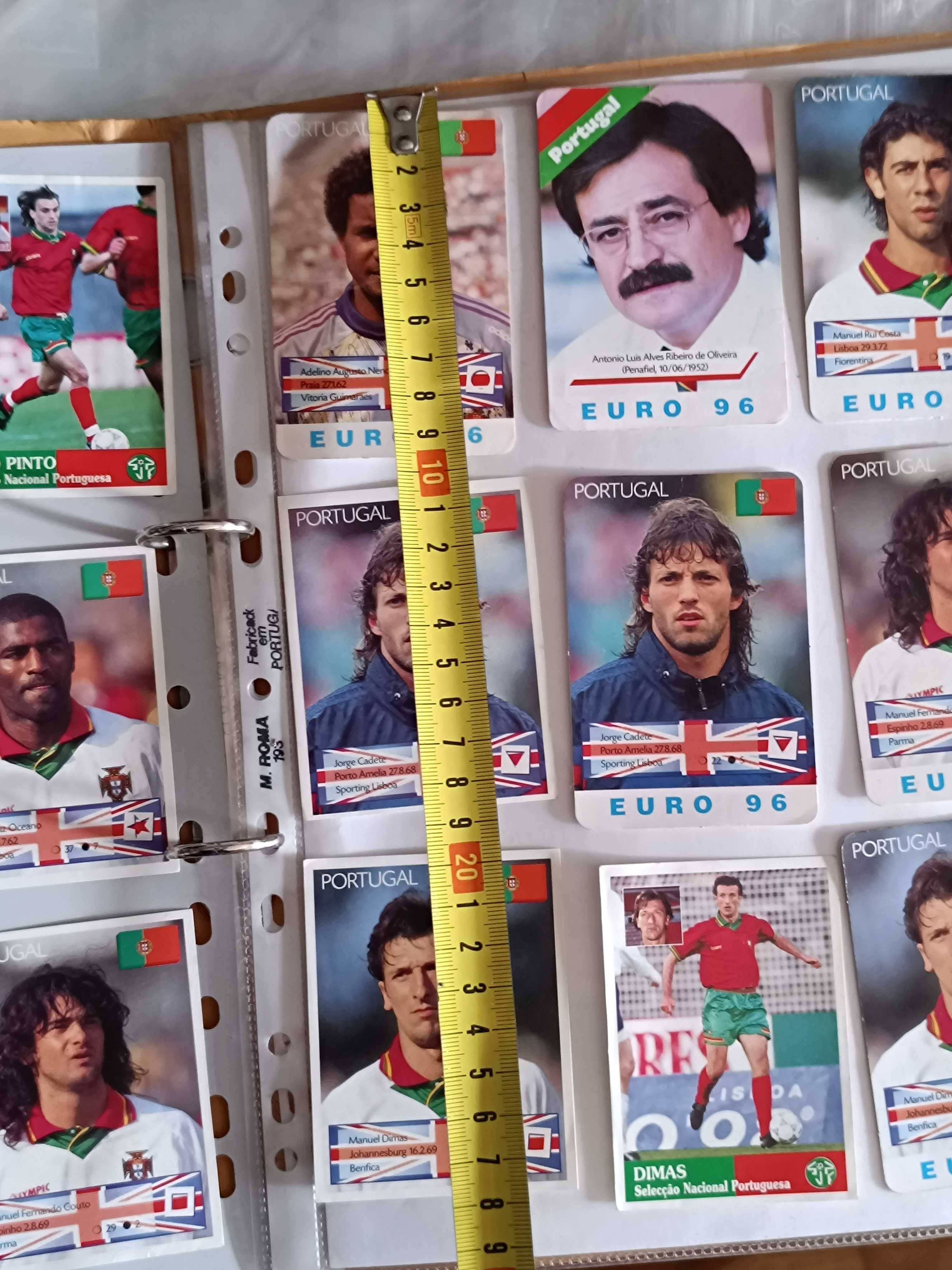 11 Autocolantes e 7 Calendários Eurocup 96