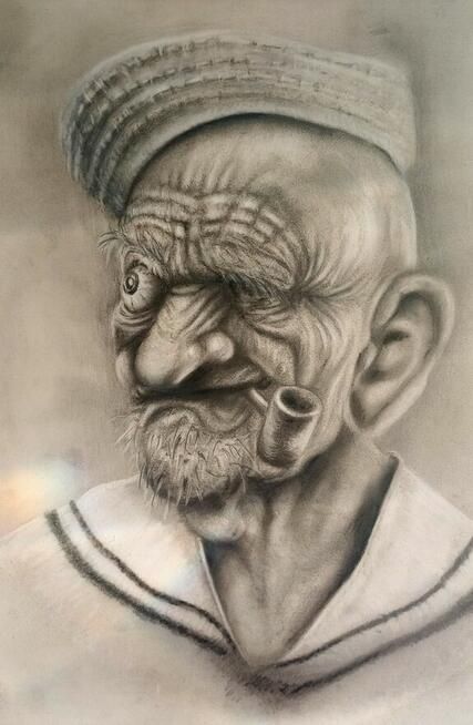 Portret ołówkiem na podstawie zdjęcia