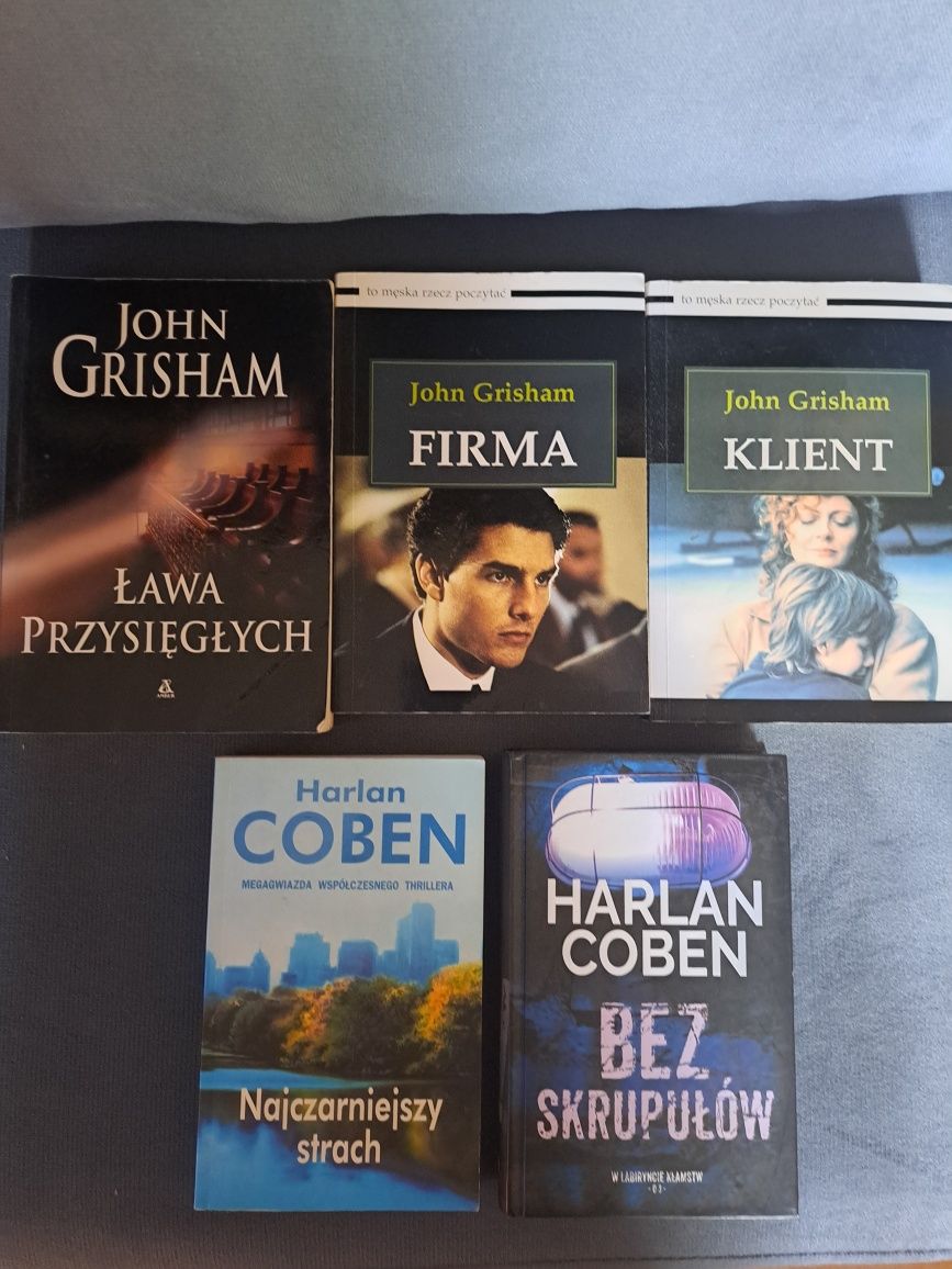 Książki-Mróz, Coben, Grishman...