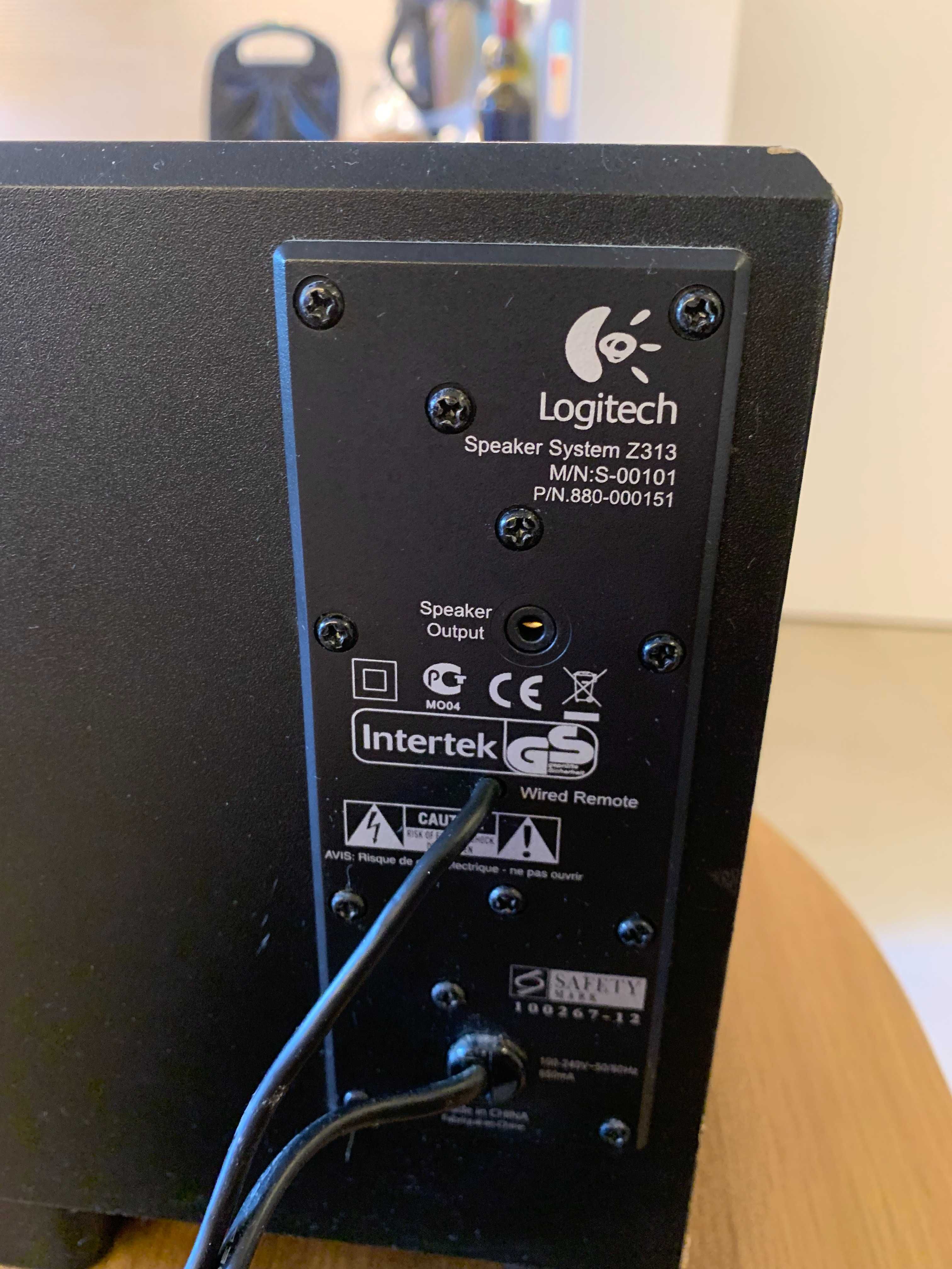 Colunas Logitech Z313 c/ Subwoofer