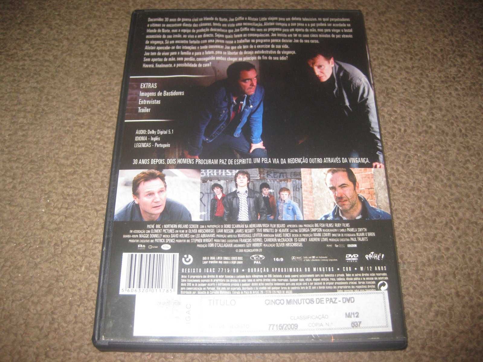 DVD "Cinco Minutos de Paz" com Liam Neeson