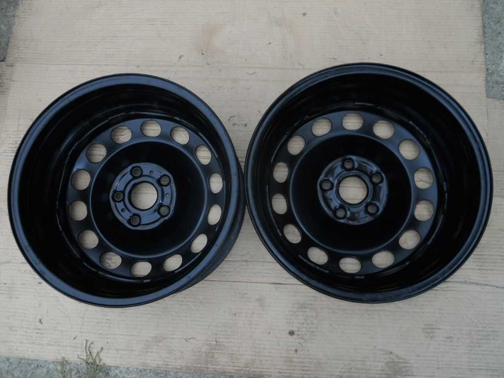 2 Oryginalne felgi stalowe 16 VW, SEAT, SKODA, AUDI 5x112, ET48, 6J