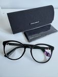Okulary oprawki dolce & gabbana czarne okrągłe złoto 50 18 DG3268
