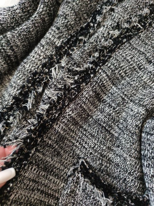 Tweedowy Ciepły sweterek rozmiar xxl 3XL