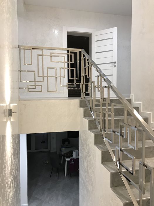 Перила из нержавейки, поручни, Лестницы, Ограждение из стекла , Перила