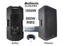 SISTEMA de 2 COLUNAS PROFISSIONAIS AUDIOMIX CLXB-2024