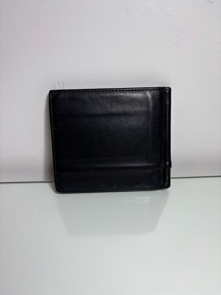 Carteira preta de pele Samsonite