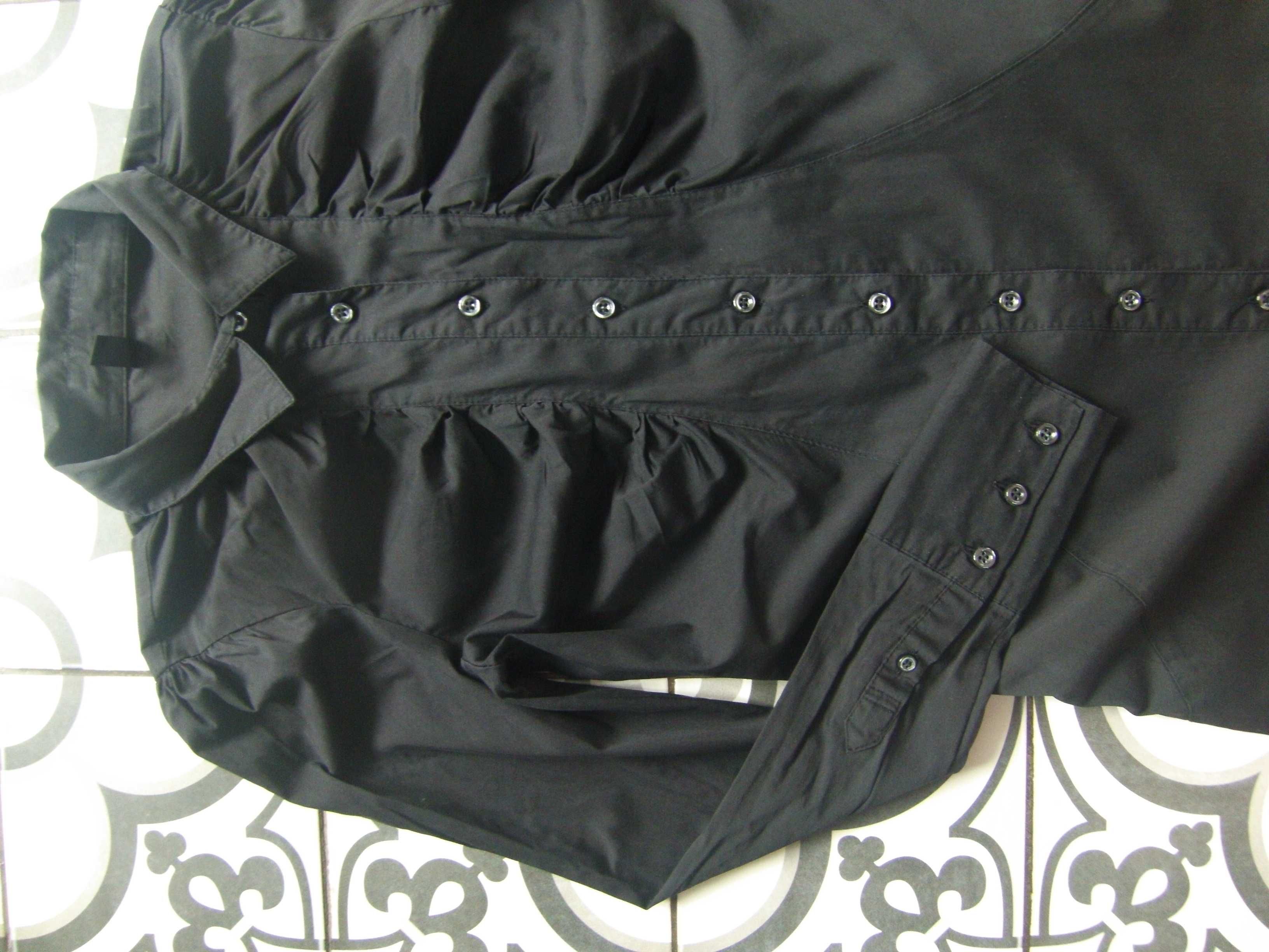 Сорочка / рубашка Vero Moda блуза блузка (черная) удлиненная
