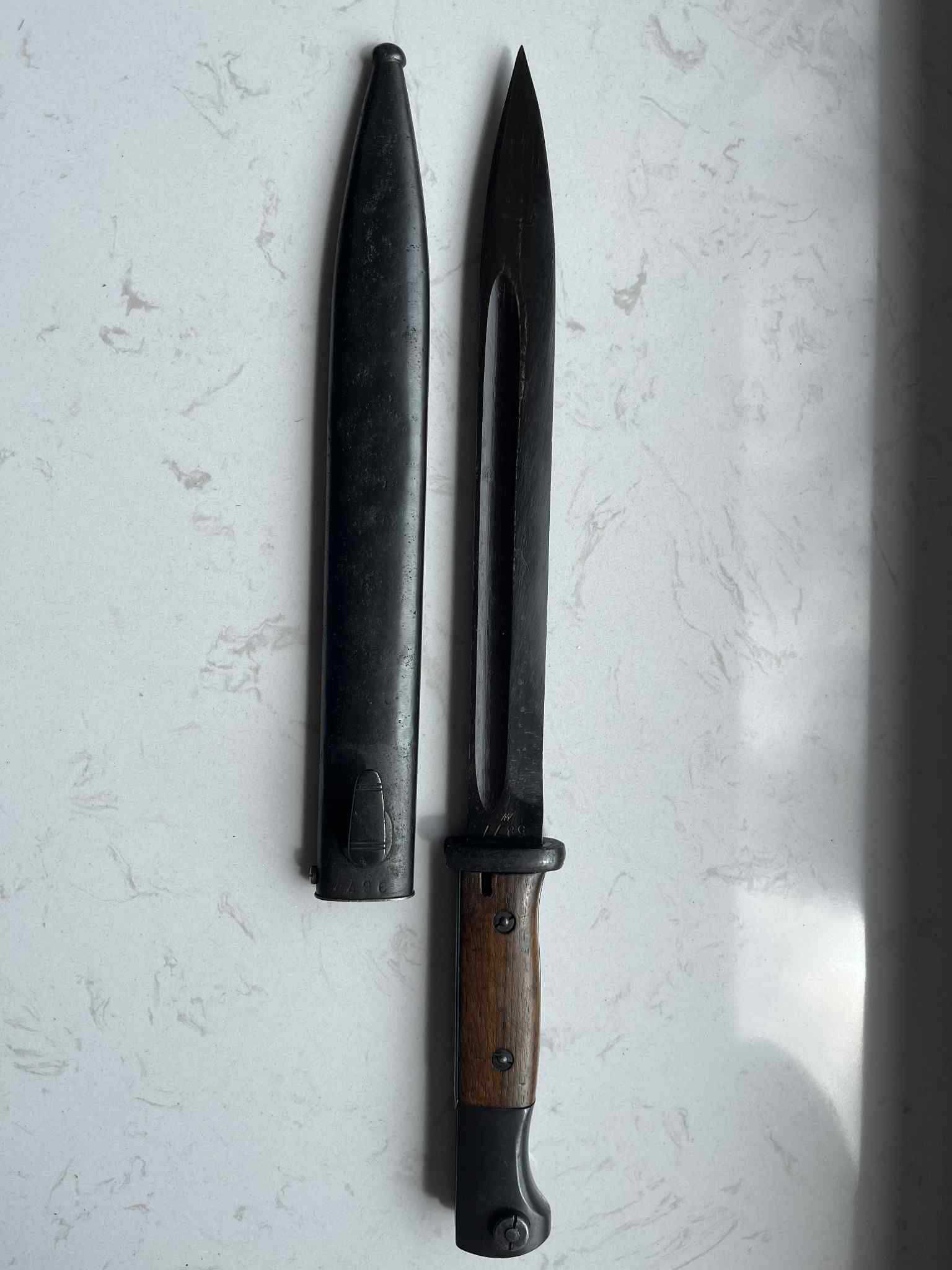 Bagnet niemiecki S84 98 42cvl Wehrmacht 2 WŚ