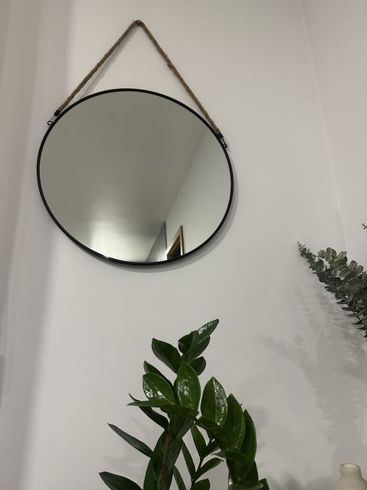 Espelho redondo preto
