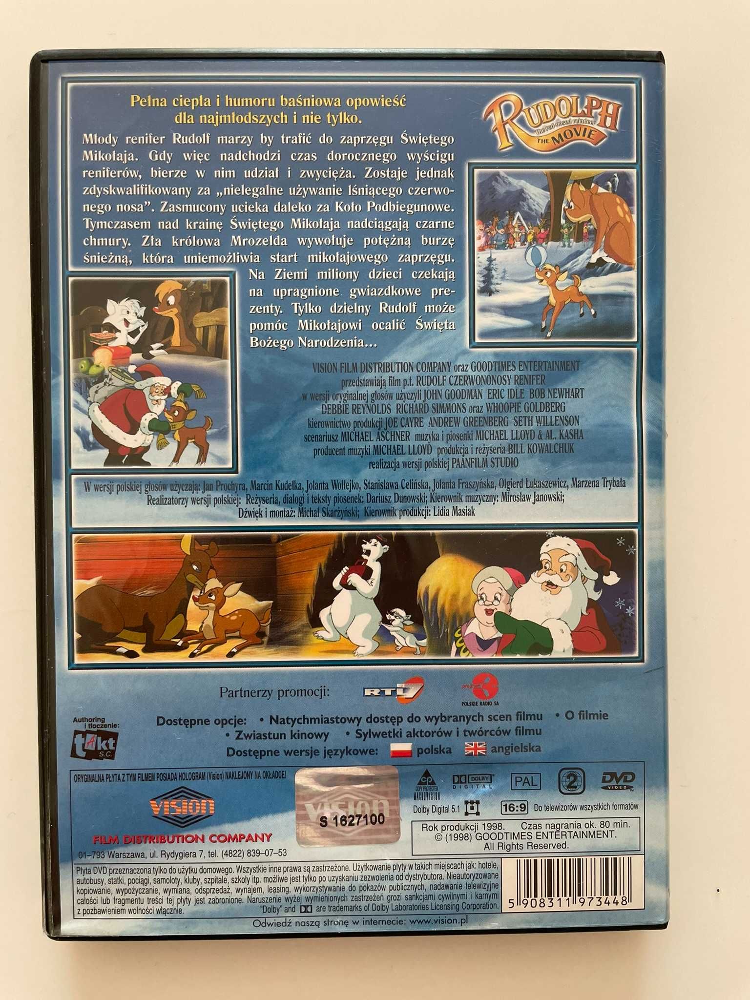 Rudolf - Czerwononosy Renifer - bajka DVD [PL DUB + ENG]