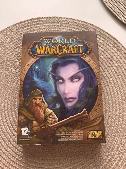 оригінальна коробкова версія гри World of Warcraft від Blizzard