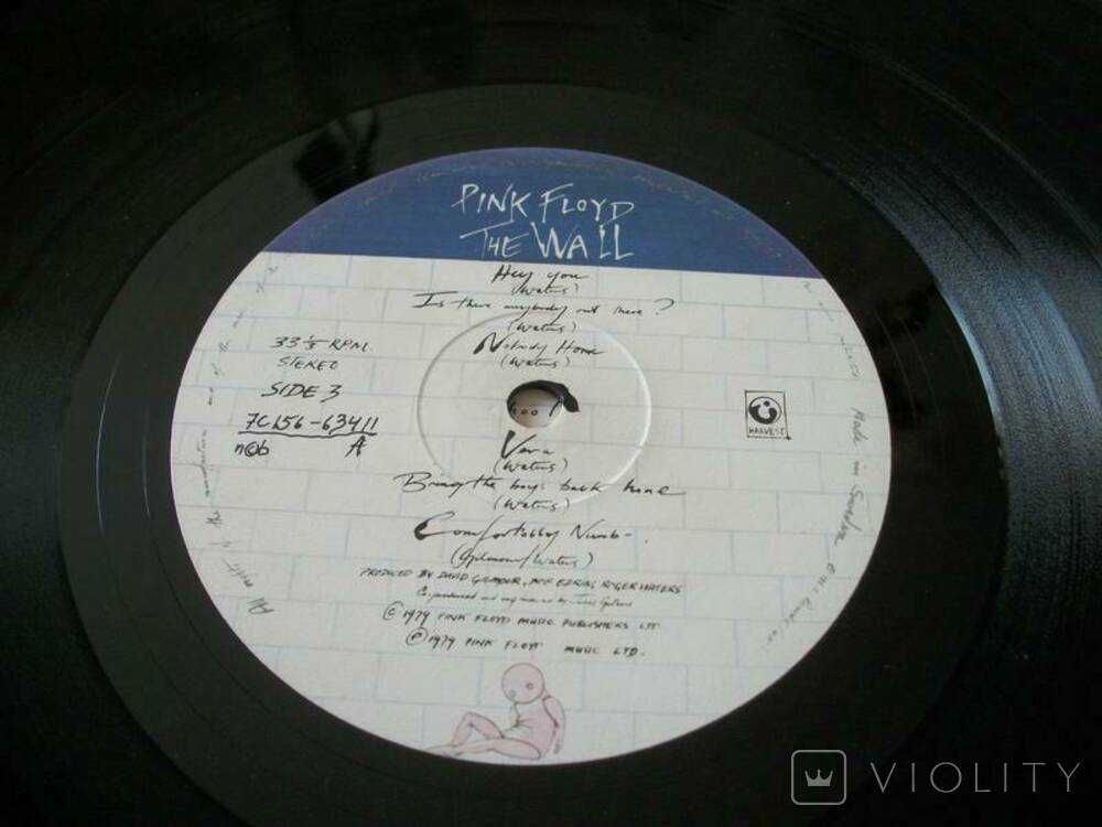 Пластинка The Wall, Стена, Pink Floyd , 2-Двойная 1979-год , Оригинал