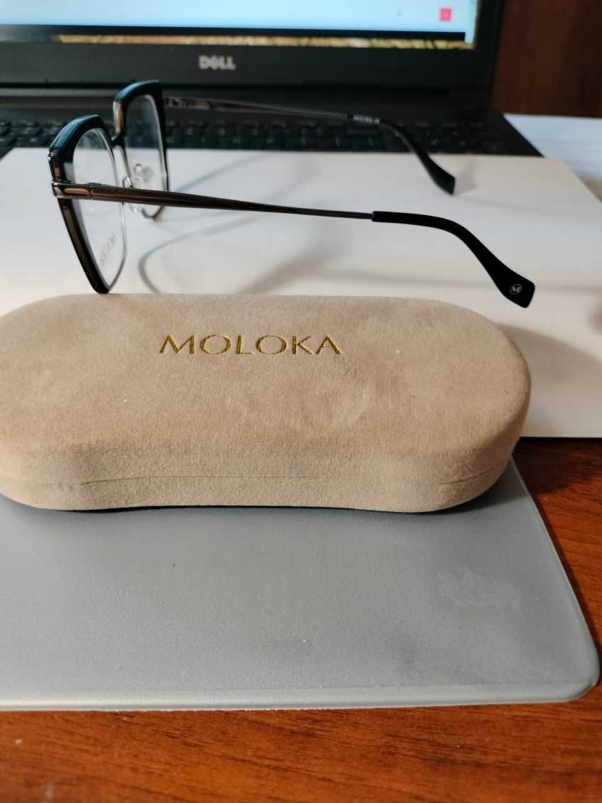 Okulary zerówki  oprawki znanej marki Moloka