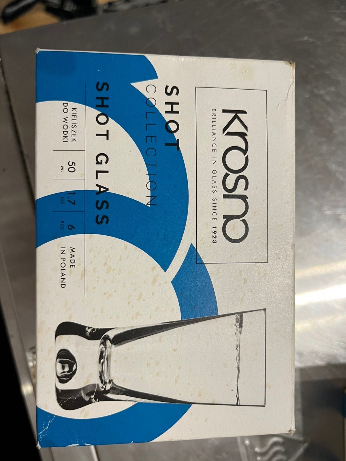 KROSNO X-LINE Kieliszki do wódki 50 ml 6 sztuk