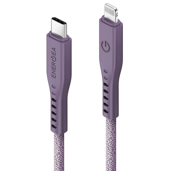 Energea Kabel Flow Usb-C - Lightning C94 Mfi 1.5M Fioletowy/Purple 60W