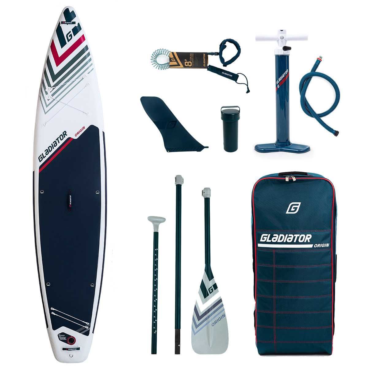 GLADIATOR Deska SUP ORIGIN 12'6 touring zestaw kajakowy RATY 0%