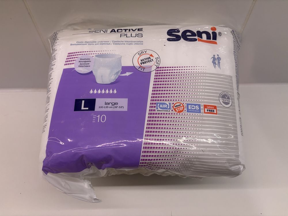 Pieluchomajtki seni L active plus 10 szt