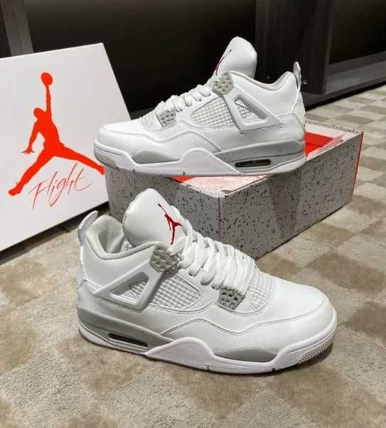 Buty meskie Mokasyny Jordan_4_Retro_White_Oreo R.38.5