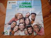 Cartaz tela jornadas mundiais da juventude lisboa