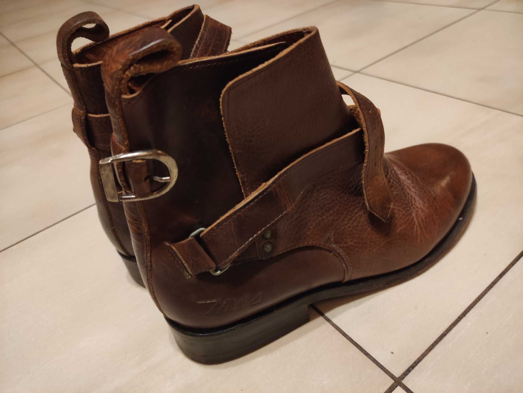 buty Marlboro jak nowe skóra