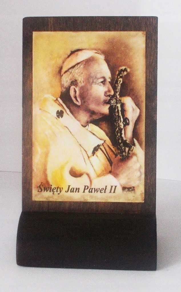 Święty Jan Paweł II Obraz statuetka drewno Kolekcja
