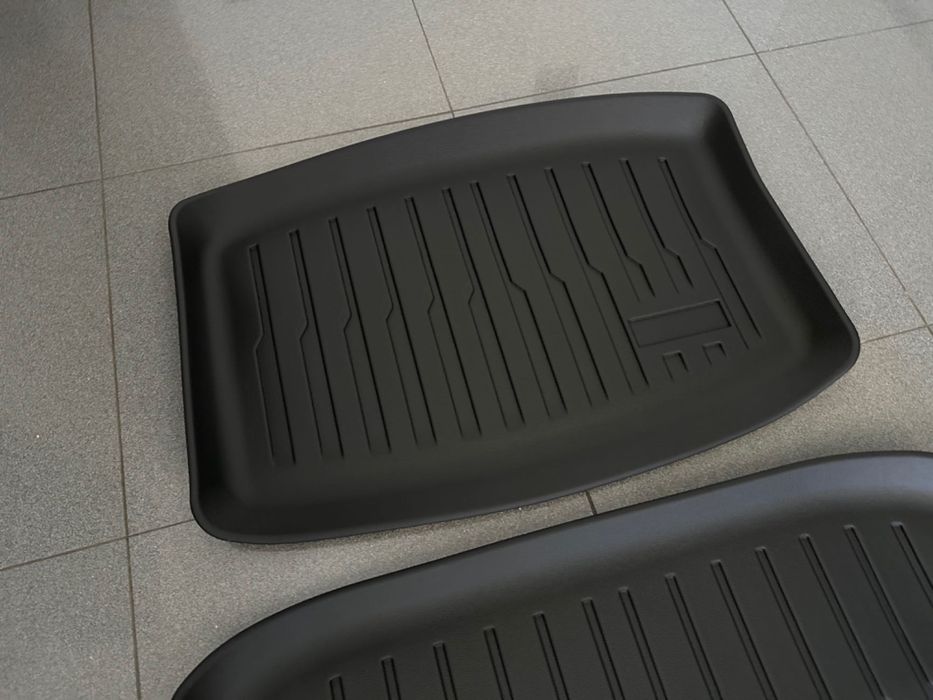 Conjunto 3 Tapetes Borracha TPE All Weather Tesla Model 3 Highland Nov