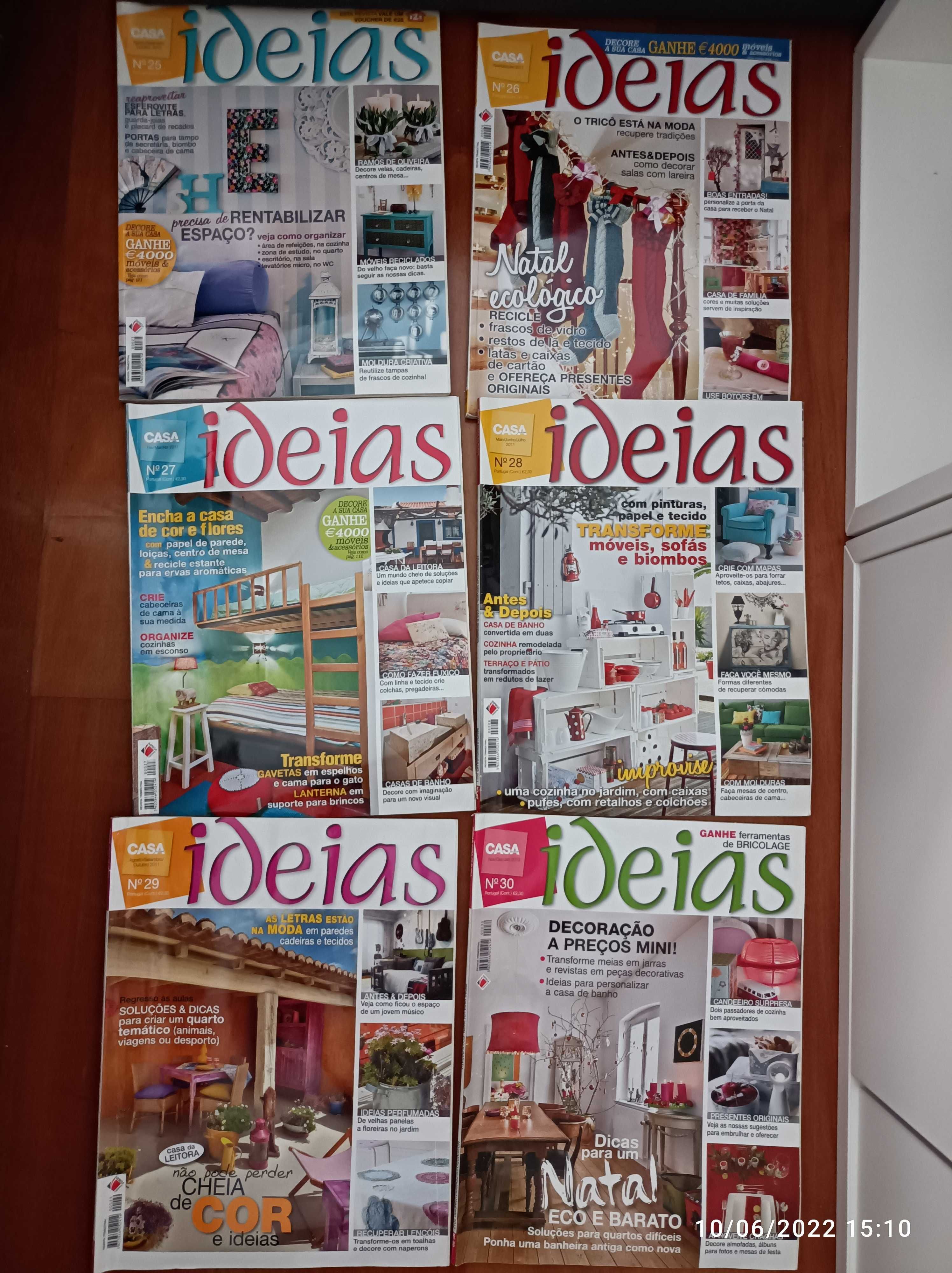 Lotes de Revistas Ideias Casa