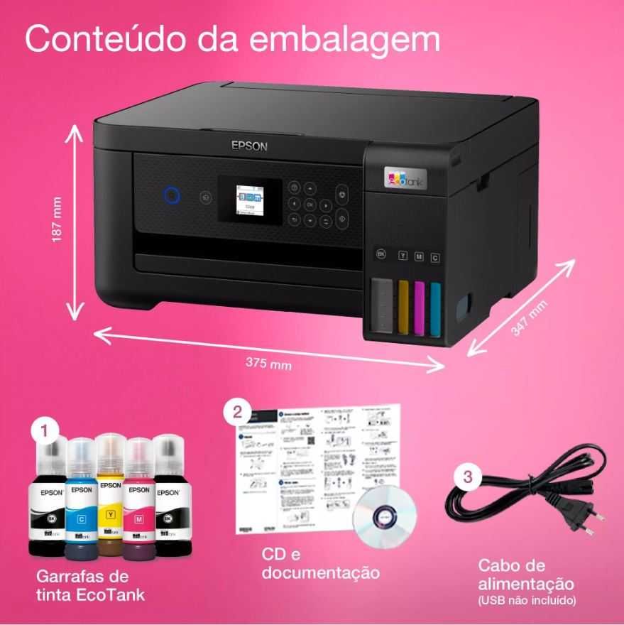 Impressora Multifunções Epson EcoTank ET-2850