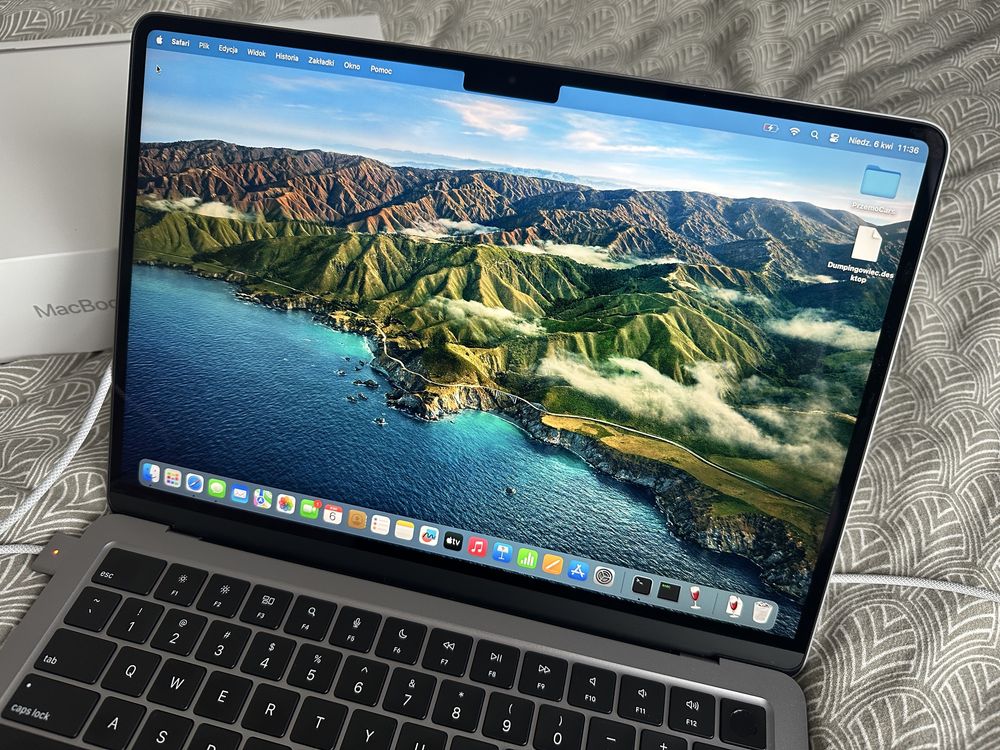 Apple MacBook Air M2/16GB/256/Mac OS Gwiezdna Szarość 8R