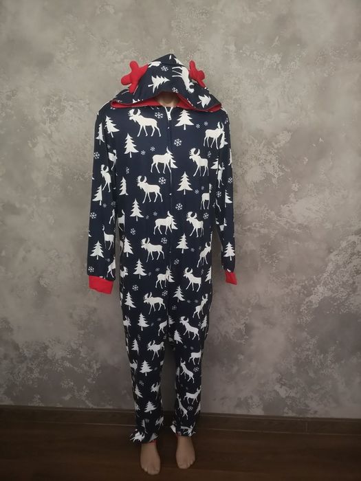 Чоловічий новорічний кігурумі комбінезон олень М новий рік Різдво