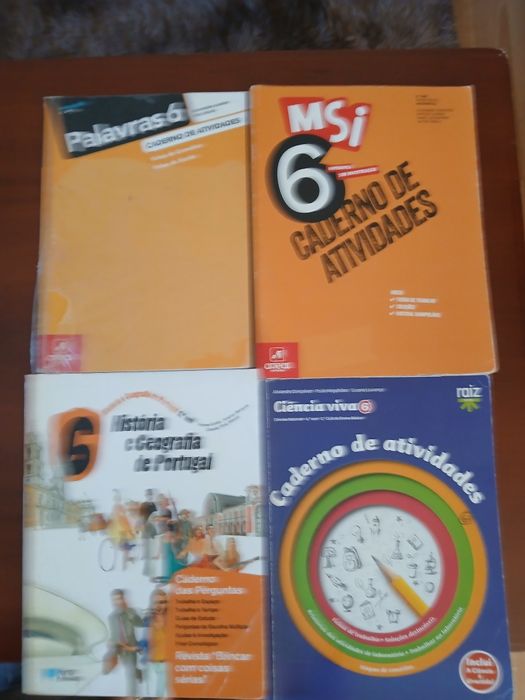 Livros de leitura 5°ano e 6°ano cadernos de atividades 6°ano e 7° ano