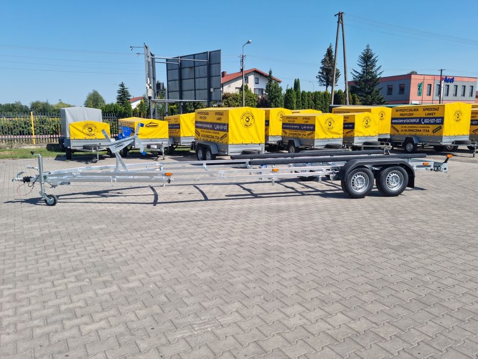 Przyczepa podłodziowa dwuosiowa  Dmc do 2700 dł 880 cm PRODUCENT