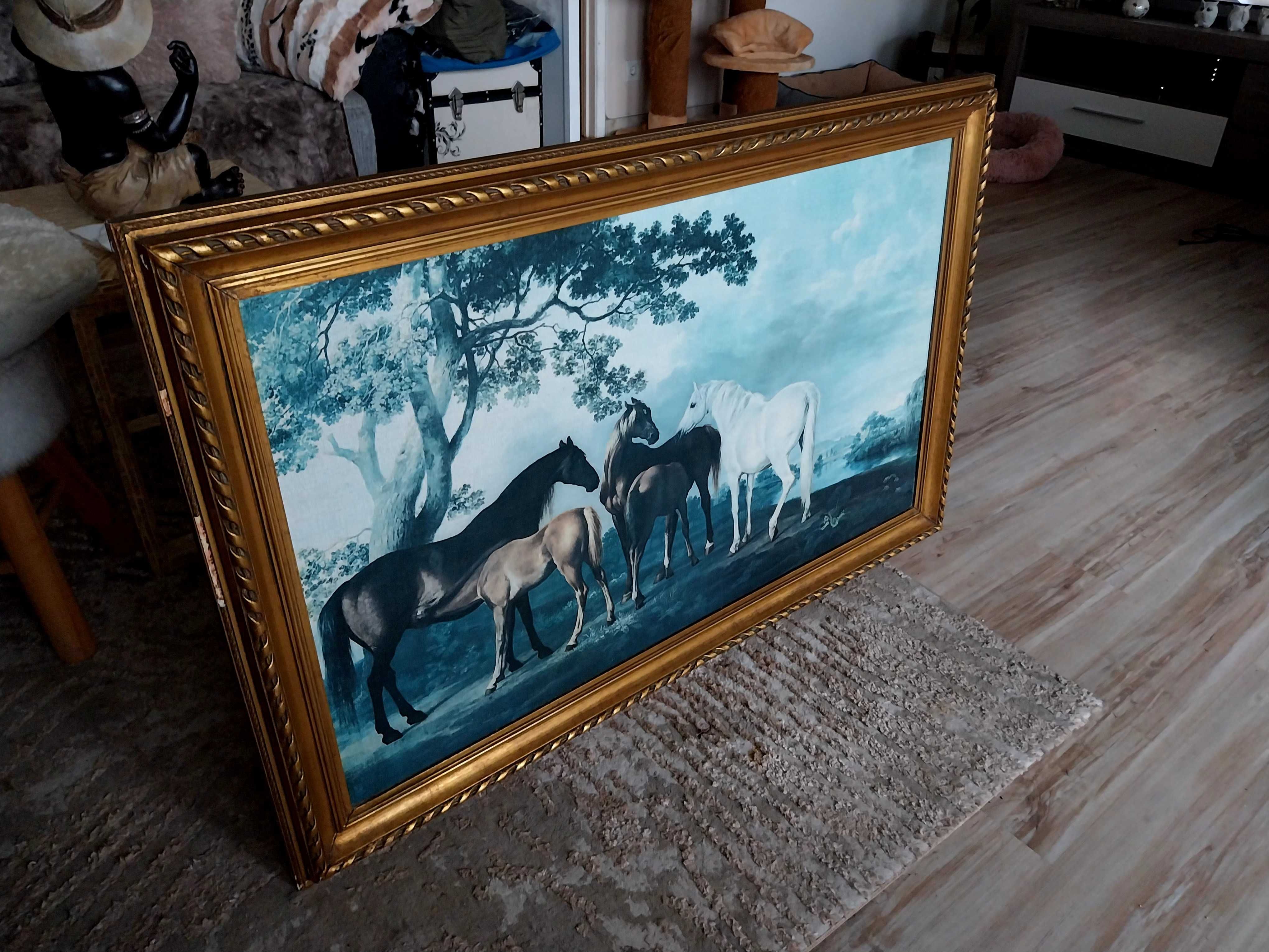 Quadro antigo com cavalos - George Stubbs