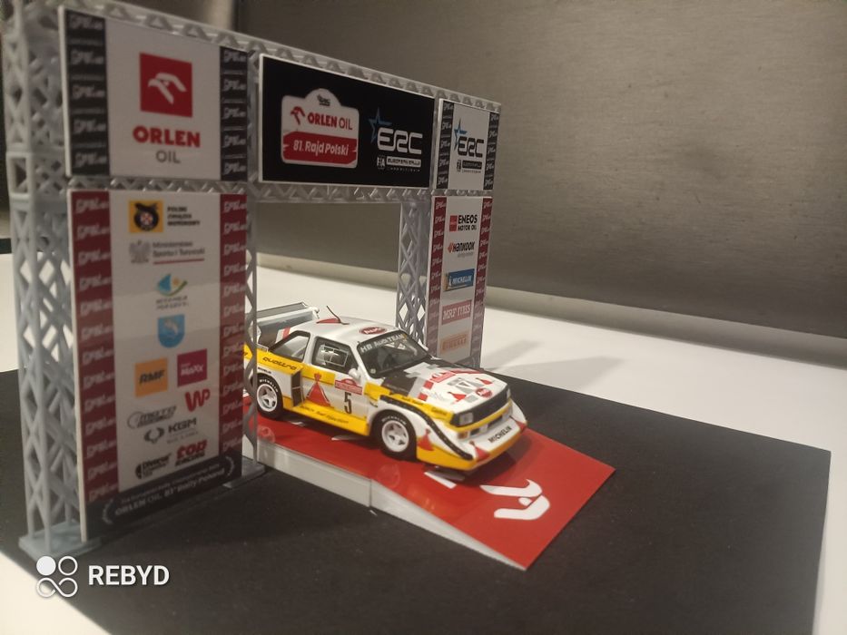 Brama z rajdu Polski Mikołajki 2025 w skali 1:43