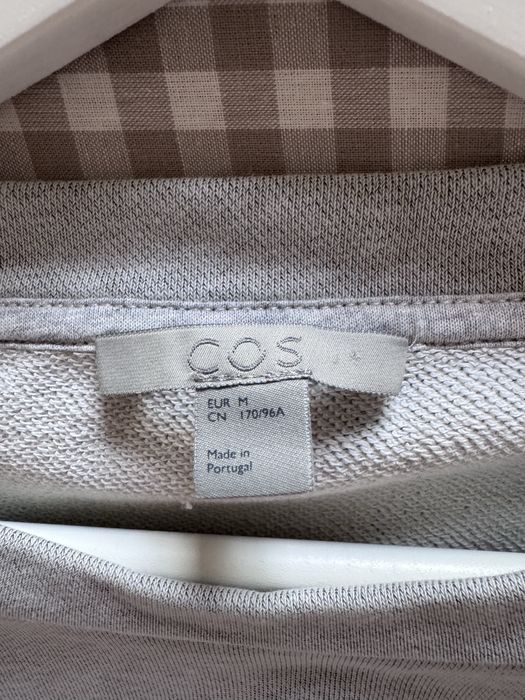 Стильний базовий сірий бавовняний реглан лонгслів cos розмір М