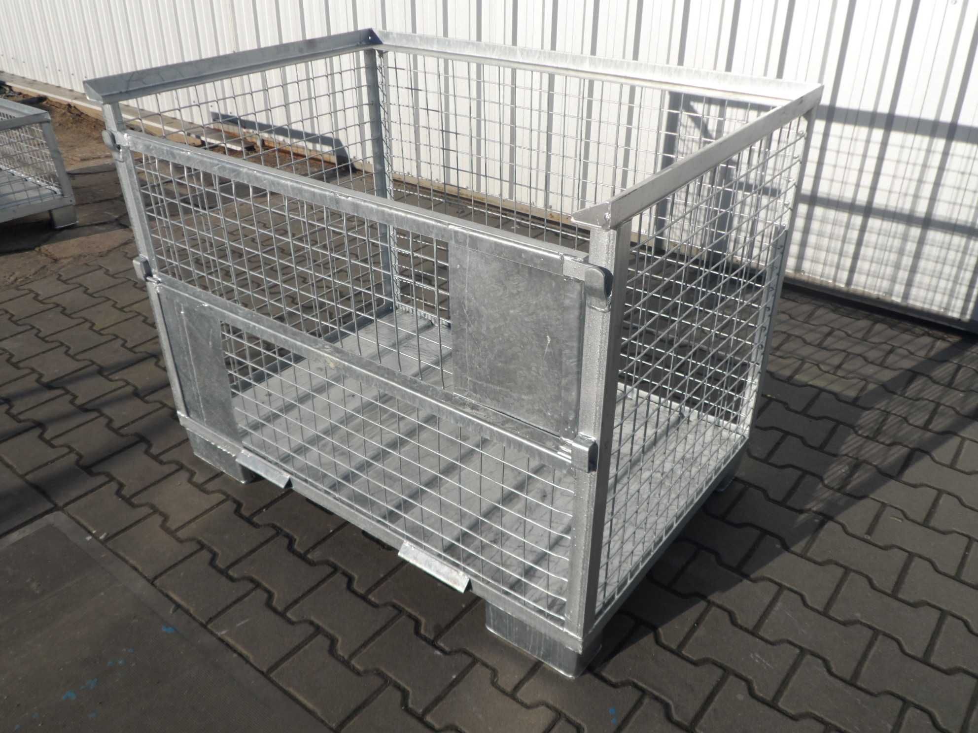 Pojemnik siatkowy ocynk gitterbox paleta metalowa NOWA
