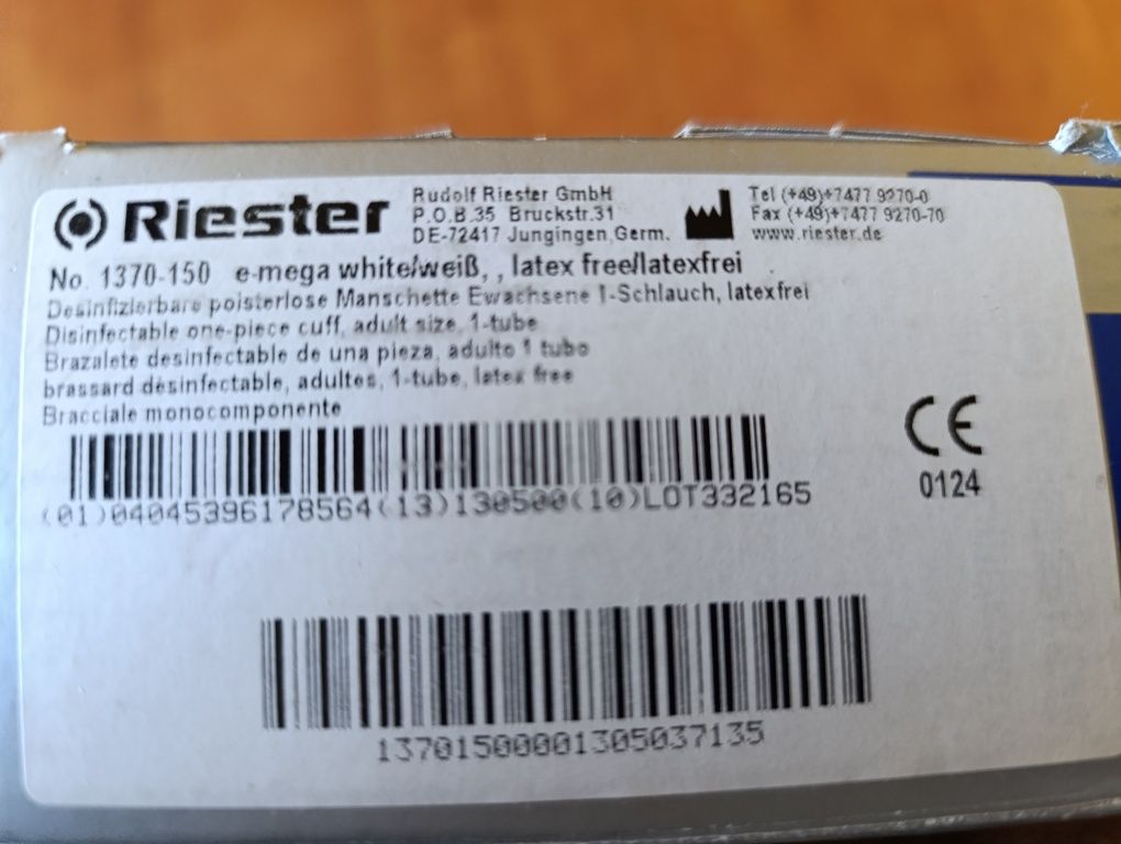 Riester ciśnieniomierz zegarowy,nowy