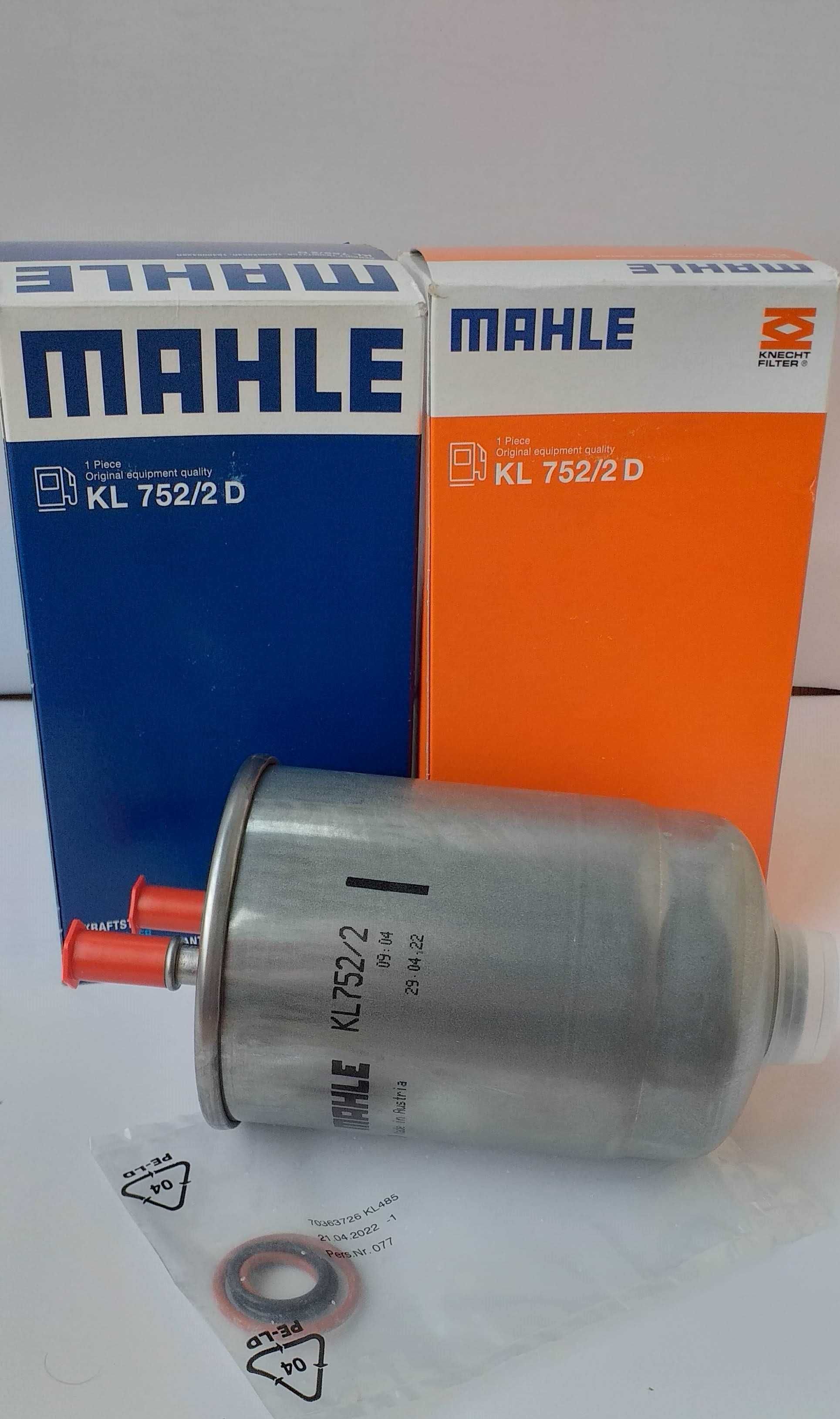 Рено Меган3 Сценік3 1,5dci Паливний фільтр MAHLE KL 752/2D 164006435R