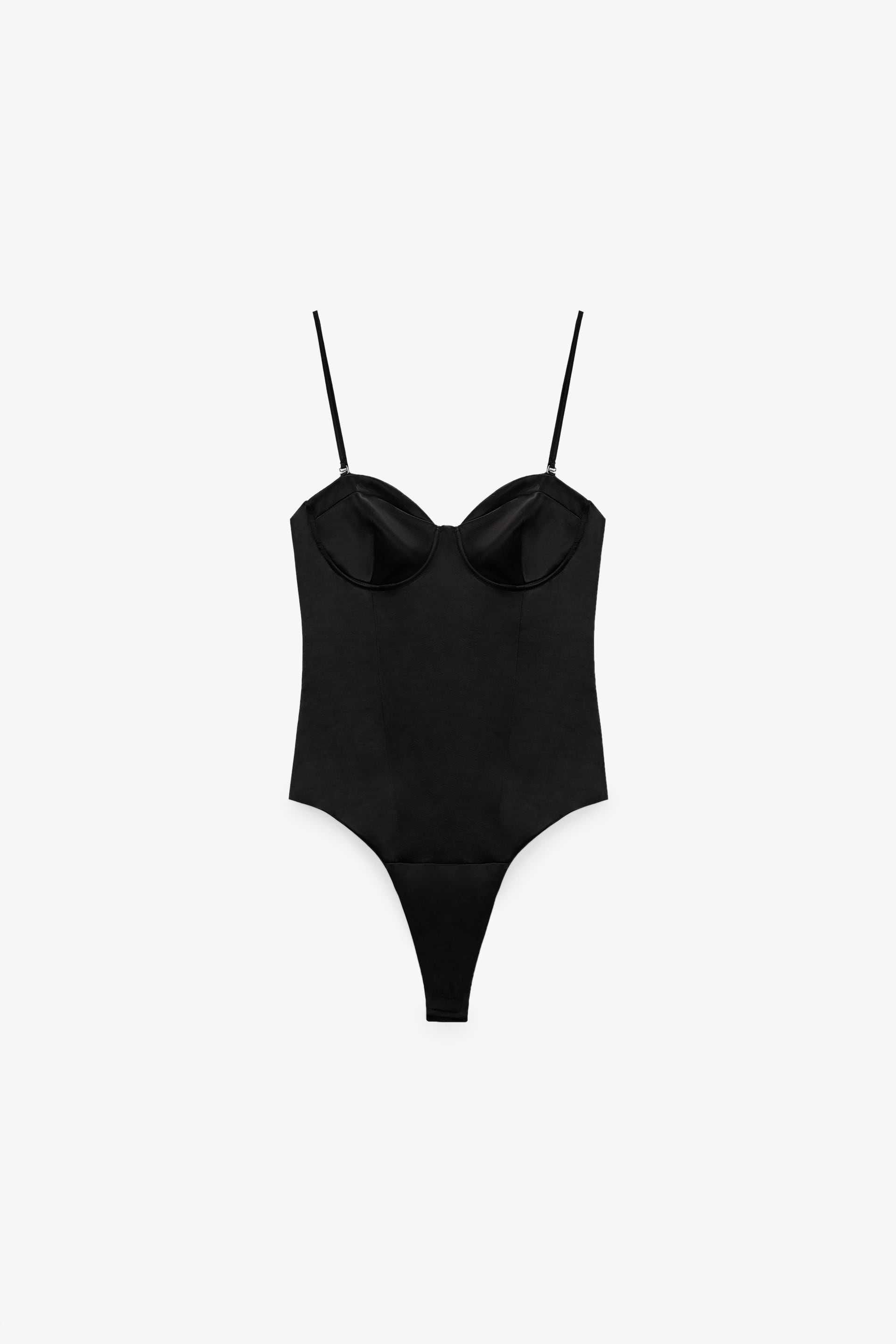 Сатиновый боди корсетного типа ZARA. Новый