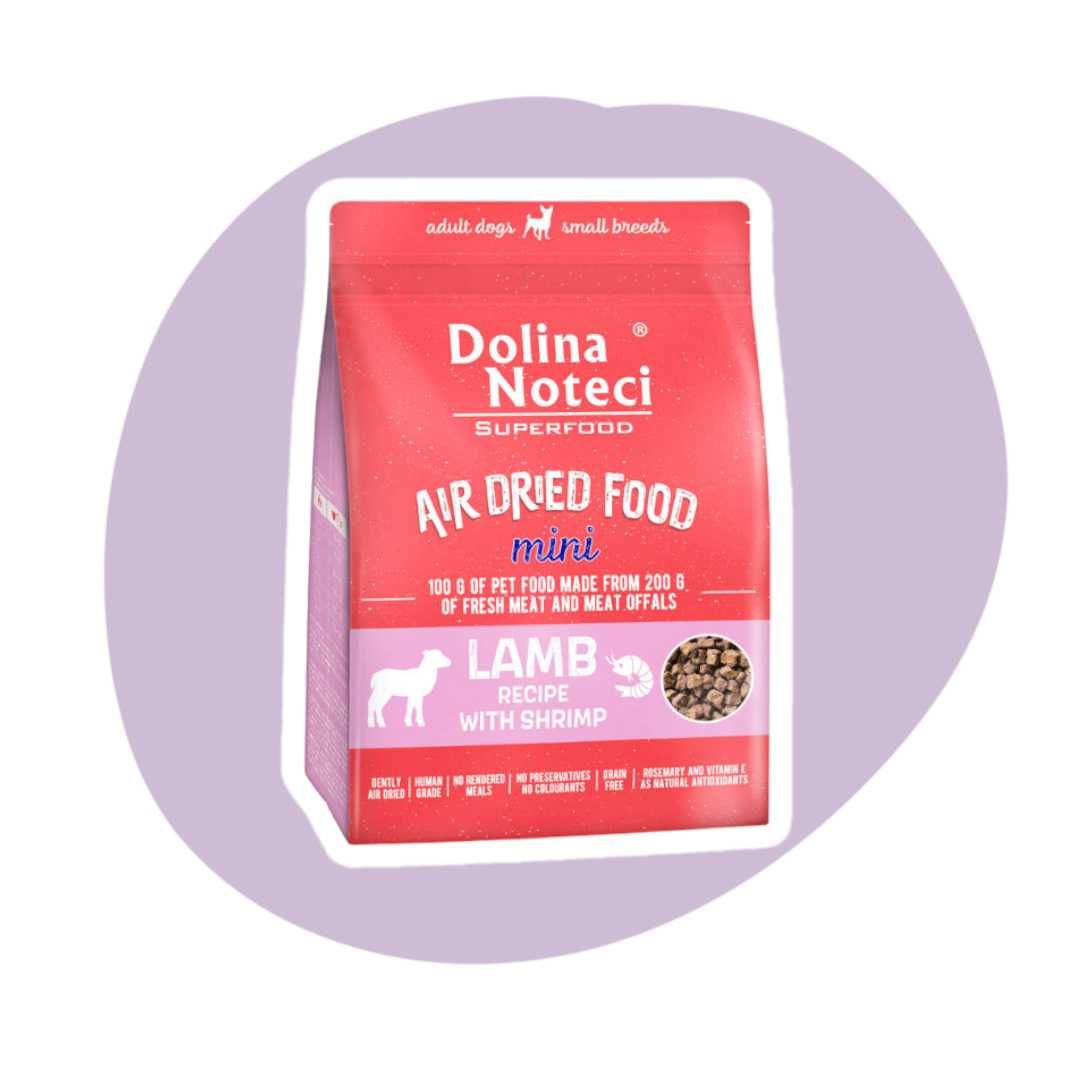 Dolina Noteci Mini Danie z jagnięciną i krewetkami 1kg małe rasy