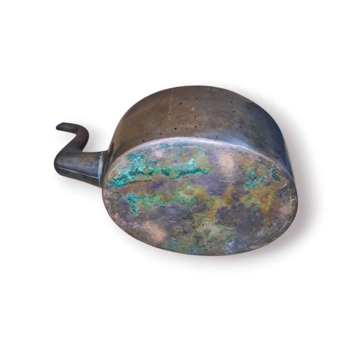 Chaleira Antiga em Cobre com Pega Elevada – 31 cm Alt. / 1,87 kg