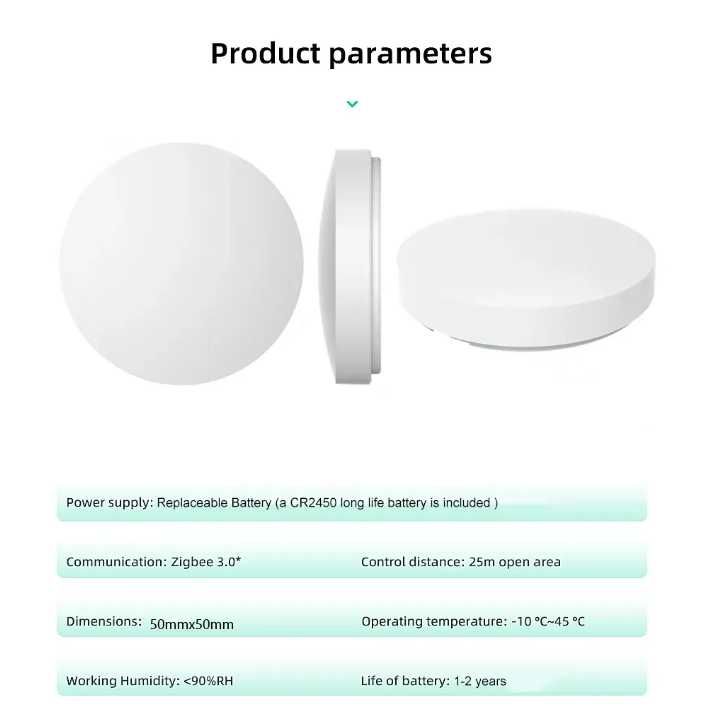 Zigbee Смарт кнопка Tuya CR2032