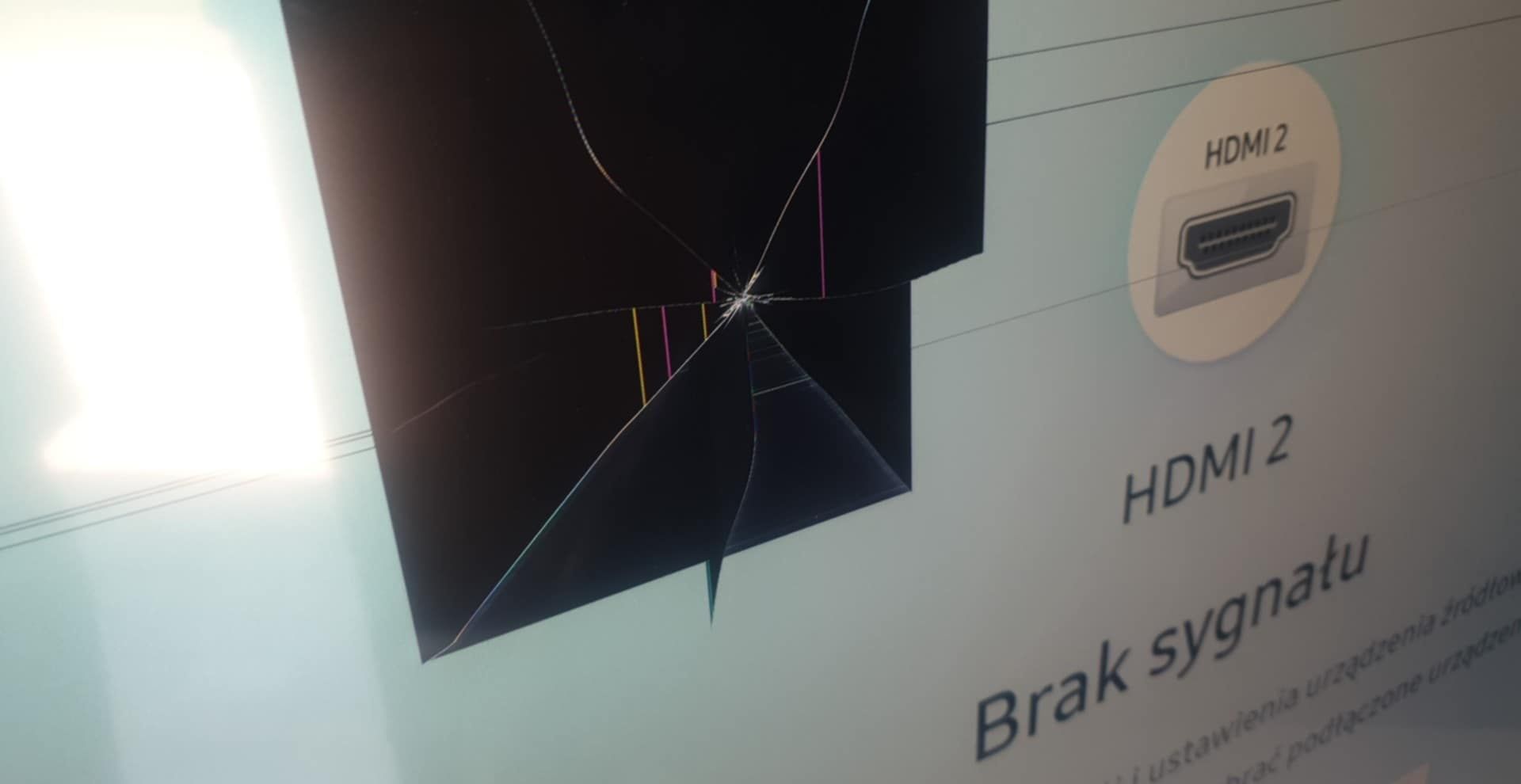 Telewizor samsung uszkodzony