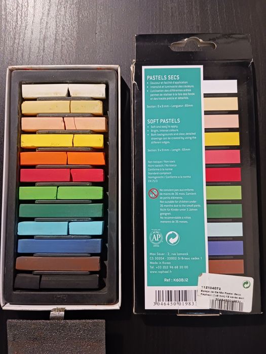 12 Barras Pastel Seco - Campus